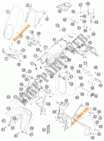 PLASTIC voor KTM 990 ADVENTURE ORANGE ABS 2010