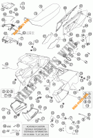 TANK / ZADEL voor KTM 990 ADVENTURE ORANGE ABS 2006
