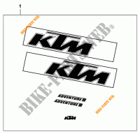 STICKERS voor KTM 640 ADVENTURE R 2000