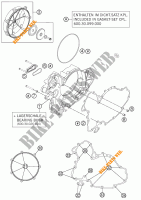 KOPPELINGS DEKSEL voor KTM 990 SUPERMOTO T WHITE ABS 2012
