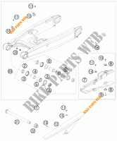 ACHTERBRUG voor KTM 990 SUPERMOTO T LIMITED EDITION 2010