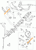 STUUR / BESTURING voor KTM 990 SUPERMOTO T LIMITED EDITION 2010