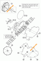 KOPPELINGS DEKSEL voor KTM 990 SUPERMOTO ORANGE 2008