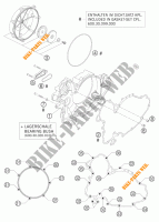 KOPPELINGS DEKSEL voor KTM 950 SUPERMOTO ORANGE 2005