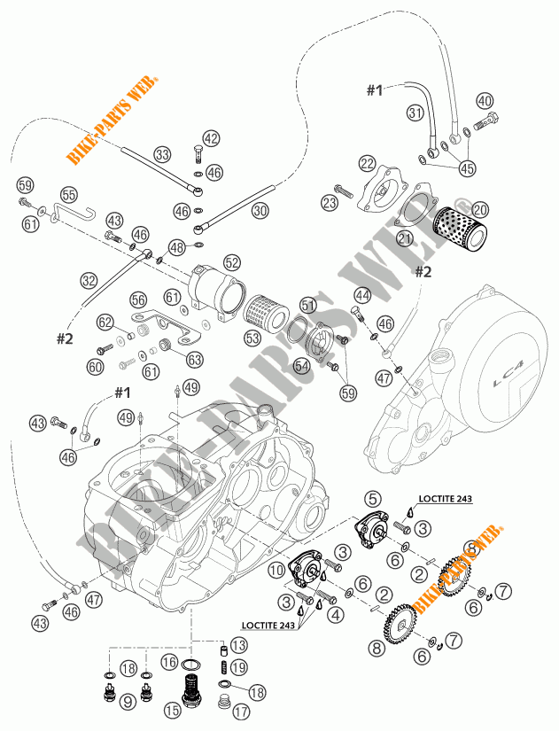OLIEPOMP voor KTM 660 SMC 2003