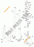 VOORVORK / T STUK voor KTM 640 LC4 SUPERMOTO ORANGE 2003