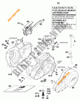 CARTERDELEN voor KTM 620 SC SUPER-MOTO 2001