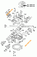 CILINDERKOP voor KTM 620 SC SUPER-MOTO 2001