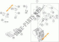 GASKLEP HUIS voor KTM 690 SMC R ABS 2015