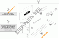 GEREEDSCHAPSET / HANDBOEK / OPTIES voor KTM 690 SMC R ABS 2015