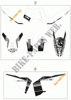 STICKERS voor KTM 530 XC-W SIX DAYS 2011