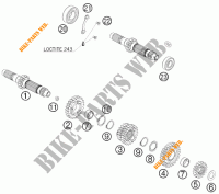 VERSNELLINGSBAK PRIMAIRE AS voor KTM 530 XC-W SIX DAYS 2011