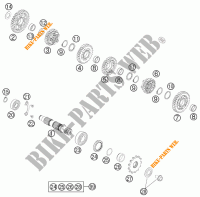 VERSNELLINGSBAK SECUNDAIRE AS voor KTM 530 XC-W SIX DAYS 2011