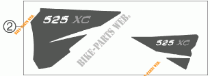 STICKERS voor KTM 525 XC DESERT RACING 2006