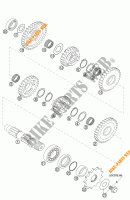 VERSNELLINGSBAK SECUNDAIRE AS voor KTM 525 MXC DESERT RACING 2003