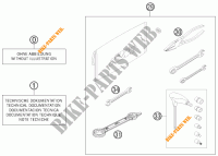 GEREEDSCHAPSET / HANDBOEK / OPTIES voor KTM 500 XC-W 2016