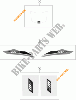 STICKERS voor KTM 500 XC-W 2016