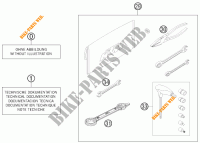 GEREEDSCHAPSET / HANDBOEK / OPTIES voor KTM 300 XC-W 2014