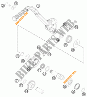 KICKSTART PEDALEN voor KTM 300 XC-W 2013
