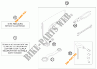 GEREEDSCHAPSET / HANDBOEK / OPTIES voor KTM 300 XC-W 2010