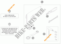 GEREEDSCHAPSET / HANDBOEK / OPTIES voor KTM 300 XC-W 2009
