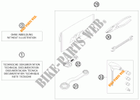GEREEDSCHAPSET / HANDBOEK / OPTIES voor KTM 300 XC-W 2009
