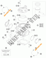 CILINDER / CILINDERKOP voor KTM 300 XC 2015