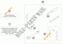 GEREEDSCHAPSET / HANDBOEK / OPTIES voor KTM 150 XC 2011