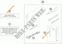 GEREEDSCHAPSET / HANDBOEK / OPTIES voor KTM 250 XCF-W 2015