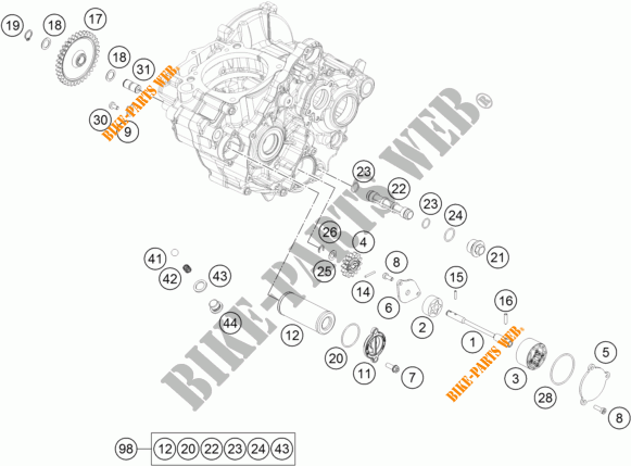 OLIEPOMP voor KTM 250 XC-F 2017
