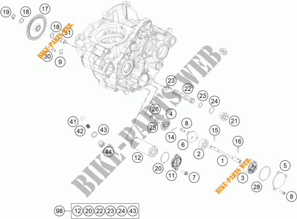 OLIEPOMP voor KTM 250 XC-F 2016