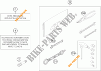 GEREEDSCHAPSET / HANDBOEK / OPTIES voor KTM 350 XCF-W SIX DAYS 2014