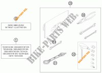 GEREEDSCHAPSET / HANDBOEK / OPTIES voor KTM 350 XCF-W 2014