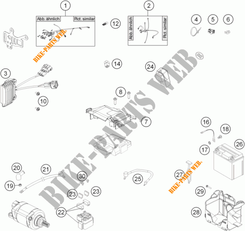 KABELBOOM voor KTM 350 XCF-W 2014