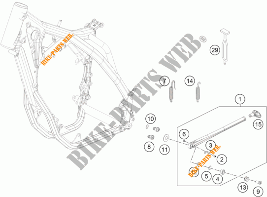 STANDAARD voor KTM 350 XCF-W 2014