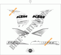 STICKERS voor KTM RC 390 CUP USA 2016