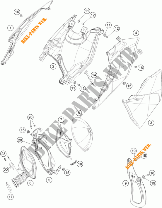 LUCHTFILTER voor KTM 250 XC-W TPI 2018