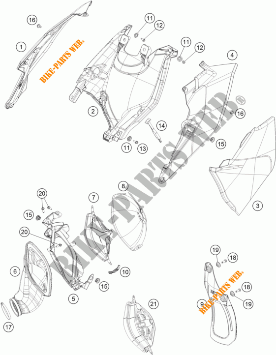 LUCHTFILTER voor KTM 250 XC-W 2017