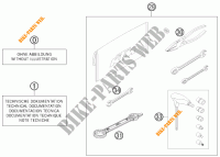 GEREEDSCHAPSET / HANDBOEK / OPTIES voor KTM 250 XC-W 2012