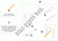 GEREEDSCHAPSET / HANDBOEK / OPTIES voor KTM 250 XC-W 2009