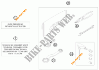 GEREEDSCHAPSET / HANDBOEK / OPTIES voor KTM 250 XC-W 2008