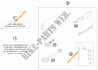 GEREEDSCHAPSET / HANDBOEK / OPTIES voor KTM 250 XC-W 2008