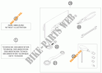 GEREEDSCHAPSET / HANDBOEK / OPTIES voor KTM 200 XC-W 2009