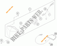 KOPLAMP / ACHTERLICHT voor KTM FREERIDE 250 R 2015