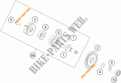 WATERPOMP voor KTM FREERIDE 250 R 2015
