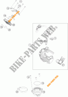 GASKLEP HUIS voor KTM RC 390 BLACK 2017