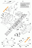 CARTERDELEN voor KTM 640 LC4-E SILVER 2001