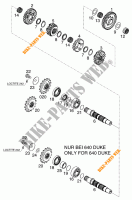 VERSNELLINGSBAK SECUNDAIRE AS voor KTM 640 LC4-E 2001