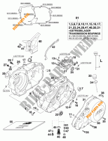 CARTERDELEN voor KTM 640 LC4 1998