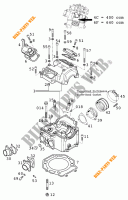 CILINDERKOP voor KTM 640 LC4 1998